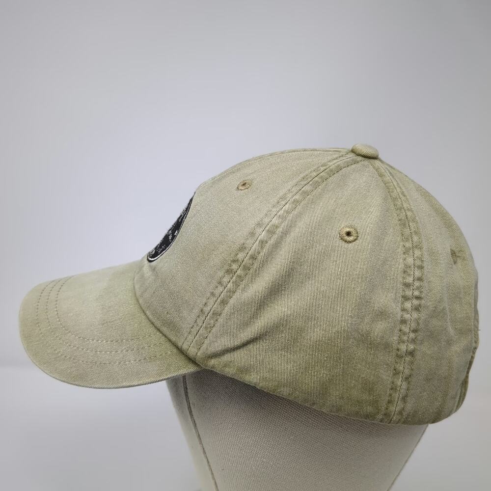 Adams Baseball Cap Green One Size McCall Idaho Whiskey Leather Strapback Hat - Picture 3 of 10